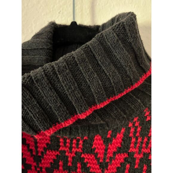 Vintage Delia‎ Mckain Nordic Cotton Turtleneck Sweater Size M - Picture 5 of 6